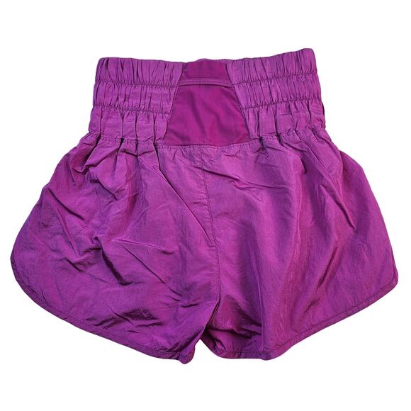 Free People The Way Home Short XS lined purple EUC active high rise back pocket - Picture 4 of 9